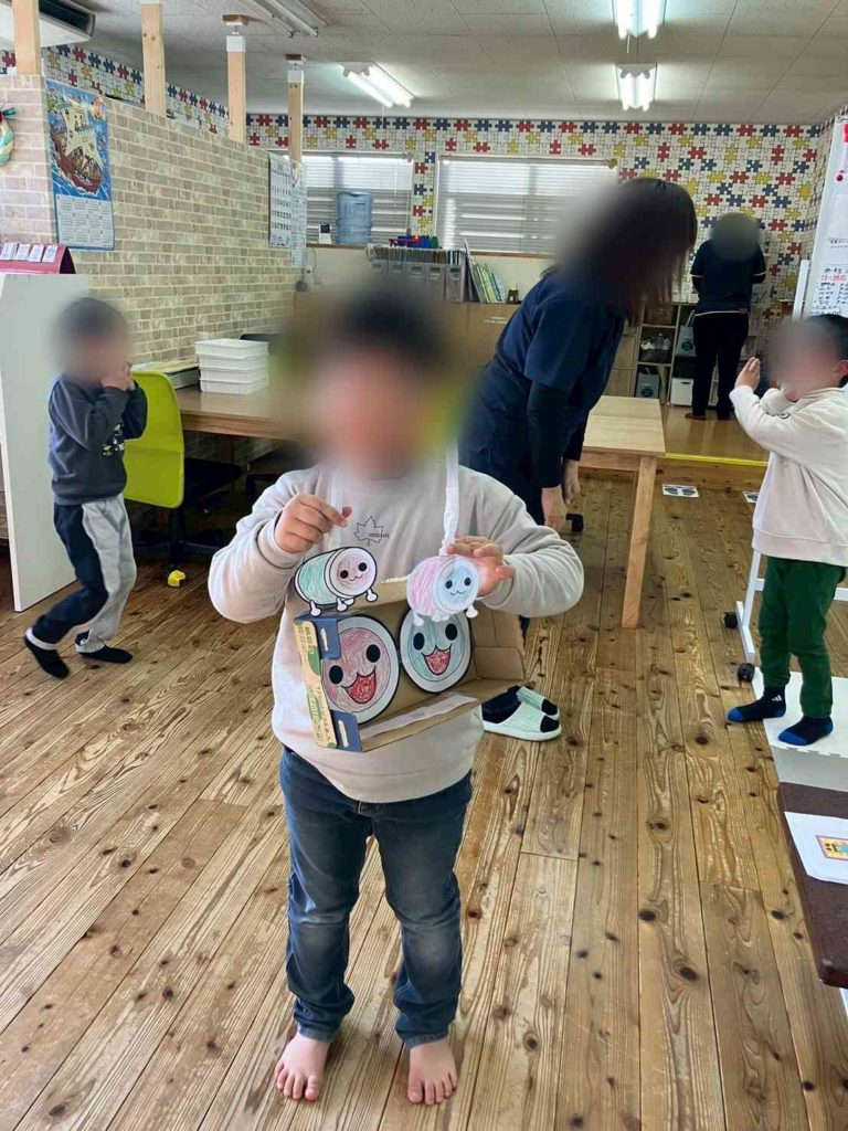 遊びに集中する様子