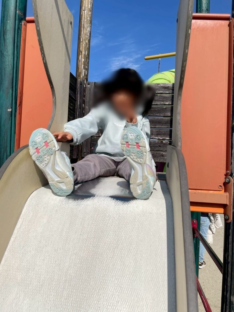 公園の遊具で遊ぶ子どもたちの様子