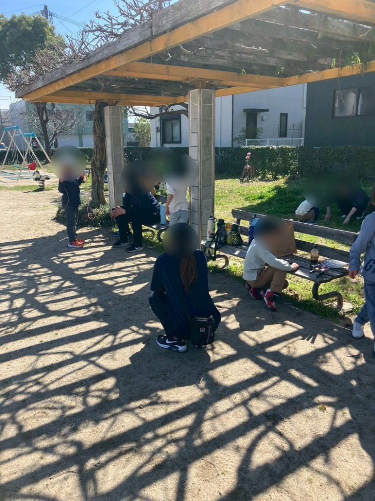 満足そうな笑顔の子どもたち